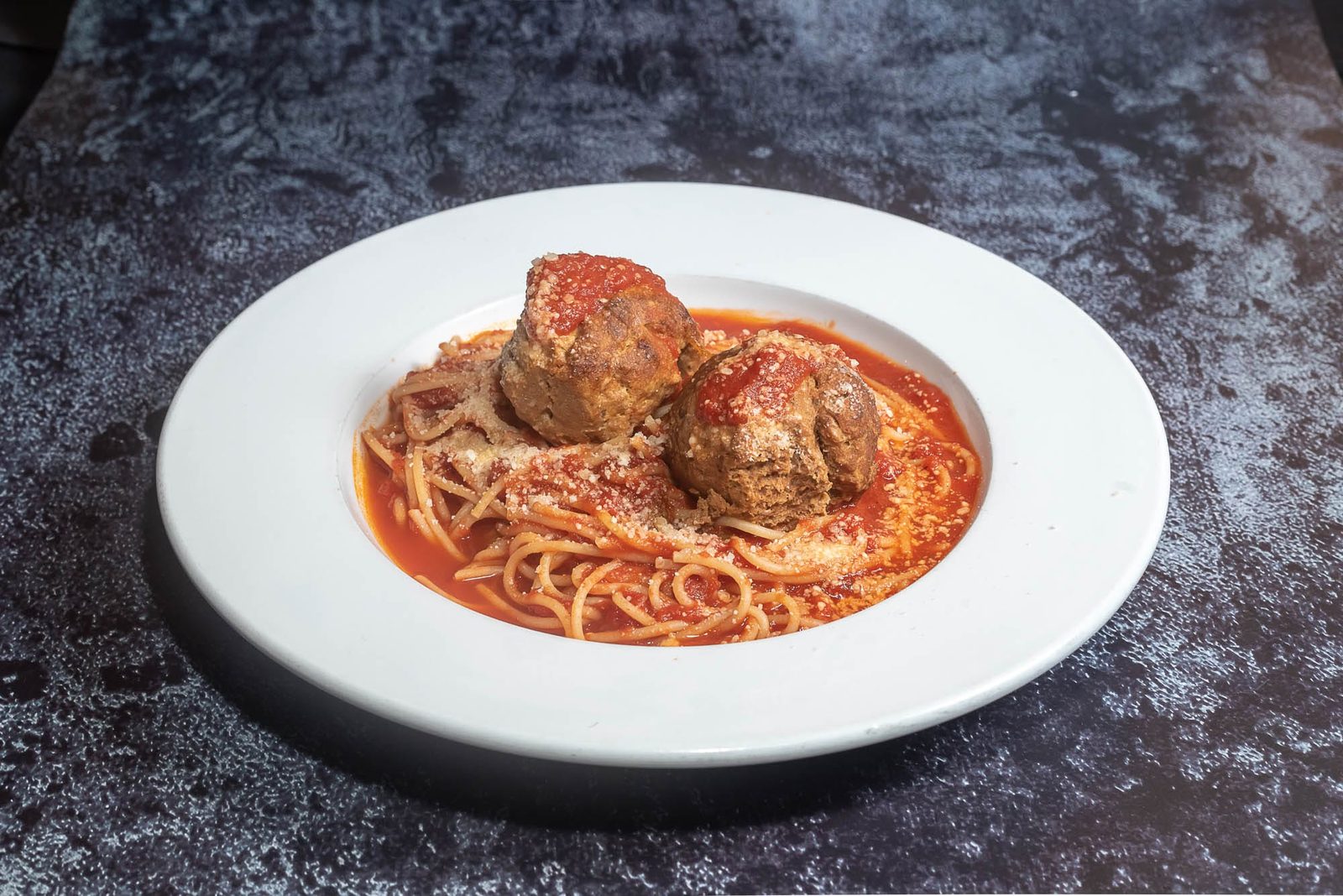 Spaghetti and meatballs